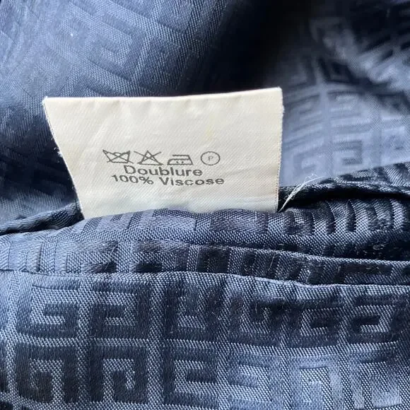 Givenchy Sport Coat Blazer Jacket 43” Chest Black Wool 3 Button Single Breasted - Picture 14 of 15